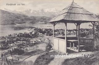 Blick auf Pörtschach - Kärnten - alte historische Fotos Ansichten Bilder Aufnahmen Ansichtskarten 