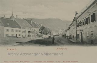 Friesach Hauptplatz - alte historische Fotos Ansichten Bilder Aufnahmen Ansichtskarten 