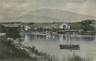 Seeboden - Seebrücke mit Villa Seehof - alte historische Fotos Ansichten Bilder Aufnahmen Ansichtskarten 