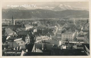 Klagenfurt gegen Süden - alte historische Fotos Ansichten Bilder Aufnahmen Ansichtskarten 