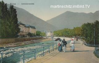 Meran, Curhauspromenade - Meran / Merano (Maran) - alte historische Fotos Ansichten Bilder Aufnahmen Ansichtskarten 