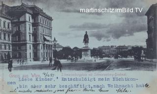 Wien, Schwarzenberg Platz - Mondscheinkarte - Wien - alte historische Fotos Ansichten Bilder Aufnahmen Ansichtskarten 