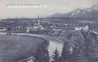 Villach mit dem Mittagskogel - Villach-Innere Stadt - alte historische Fotos Ansichten Bilder Aufnahmen Ansichtskarten 