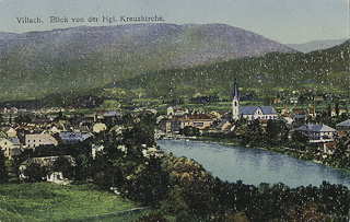 Blick von der Heiligen Kreuzkirche - Oesterreich - alte historische Fotos Ansichten Bilder Aufnahmen Ansichtskarten 