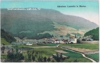 Kärntnerisch Laßnitz - dahinter Steirisch Laßnitz - Sankt Veit an der Glan - alte historische Fotos Ansichten Bilder Aufnahmen Ansichtskarten 