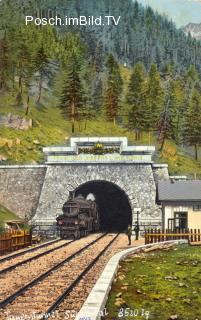 Tauernbahn Südrampe, Tauerntunnel Südportal - Oesterreich - alte historische Fotos Ansichten Bilder Aufnahmen Ansichtskarten 