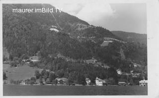 Annenheim vom See - Treffen am Ossiacher See - alte historische Fotos Ansichten Bilder Aufnahmen Ansichtskarten 