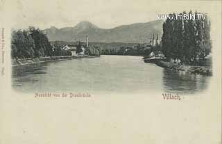 Aussicht von der Draubrücke - alte historische Fotos Ansichten Bilder Aufnahmen Ansichtskarten 