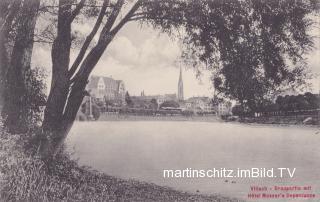 Villach, Hotel Moser's Dependance an der Drau - Kärnten - alte historische Fotos Ansichten Bilder Aufnahmen Ansichtskarten 