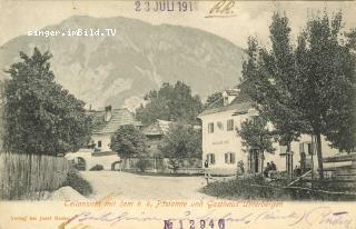 Unterbergen Postamt und Gasthaus - alte historische Fotos Ansichten Bilder Aufnahmen Ansichtskarten 