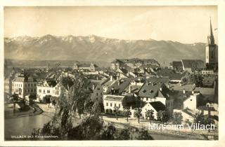 Stadtansicht mit Parkhotel - Villach - alte historische Fotos Ansichten Bilder Aufnahmen Ansichtskarten 