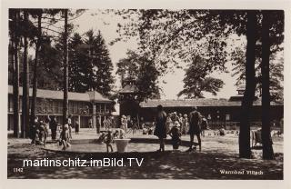 Warmbad Villach, Freibad - Villach-Warmbad-Judendorf - alte historische Fotos Ansichten Bilder Aufnahmen Ansichtskarten 