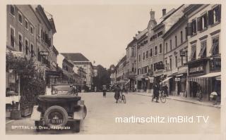 Spittal Hauptplatz - Kärnten - alte historische Fotos Ansichten Bilder Aufnahmen Ansichtskarten 