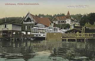 Militärschwimmschule - Klagenfurt am Wörthersee - alte historische Fotos Ansichten Bilder Aufnahmen Ansichtskarten 