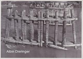 Villach, Abtrag der Kriegsbrücke - alte historische Fotos Ansichten Bilder Aufnahmen Ansichtskarten 