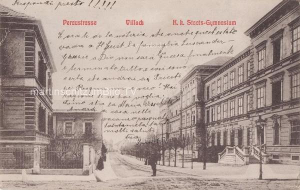 1908 - K.k. Staats - Gymnasyum Peraustraße
