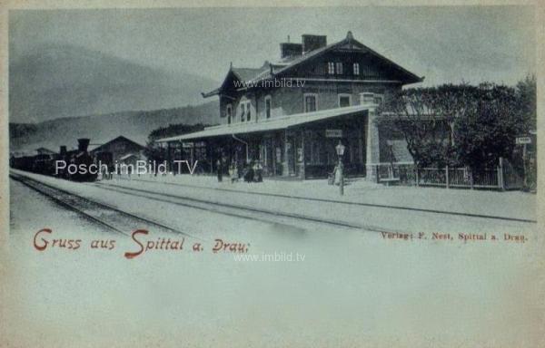 1898 - Tauernbahn Südrampe, Bahnhof Spittal a.d.Drau