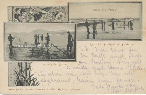 1902 - Faakersee - Eisfischen