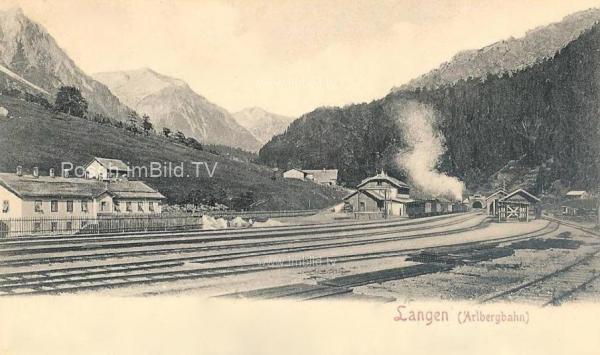 1900 - Arlbergbahn, Bahnhof Langen