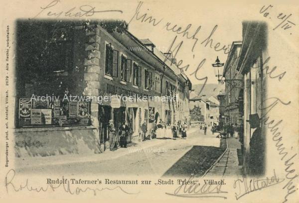 1902 - Villach Rudolf Taferners Restaurant 