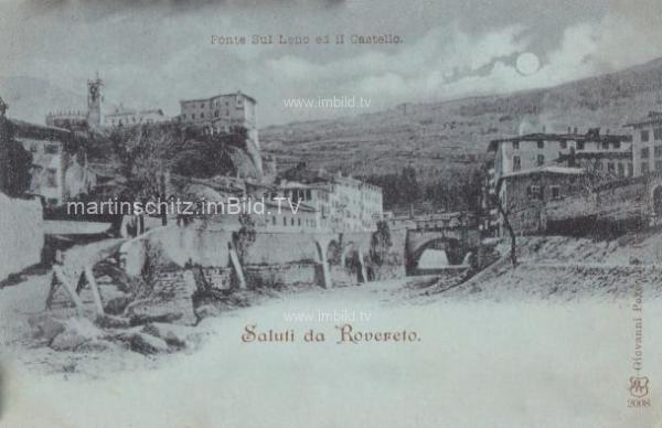 1898 - Rovereto - Mondscheinkarte