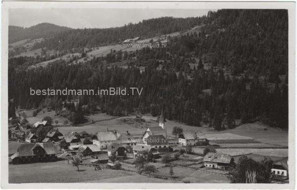 um 1935 - Kärntnerisch Laßnitz - Dorfansicht