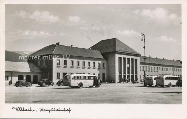 um 1950 - Bahnhof Villach