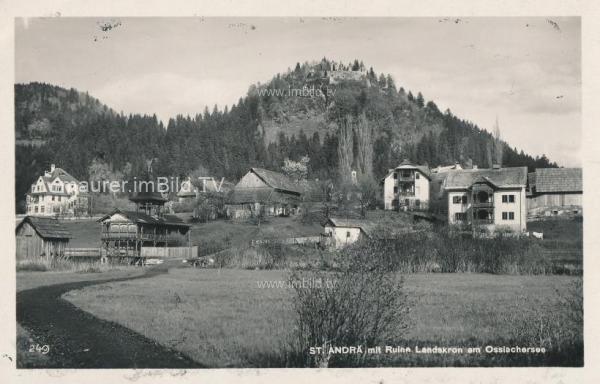 1926 - St. Andrä mit Ruine Landskron
