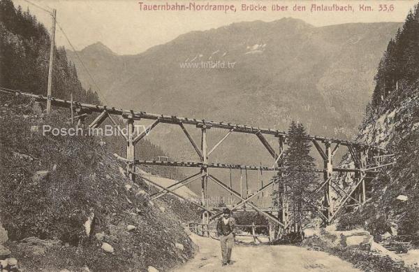 1902 - Tauernbahn Nordrampe, km. 33,6 