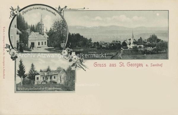 1899 - St. Georgen am Sandhof 3 Bild Karte 