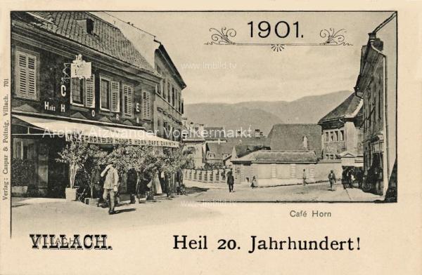 1901 - Villach, Widmanngasse 44   Cafe Horn-Carinthia