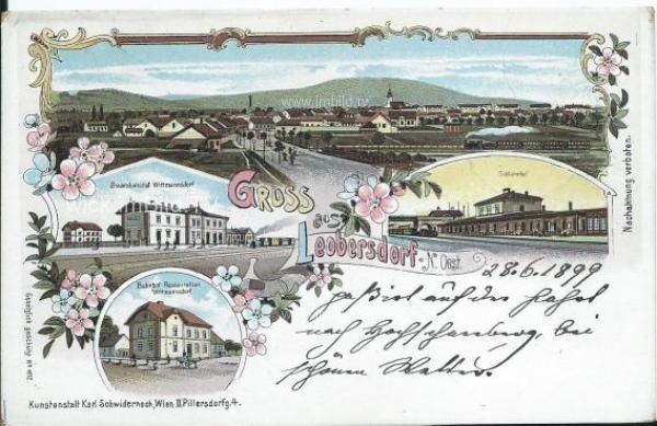 1899 - Gruss aus Leobersdorf