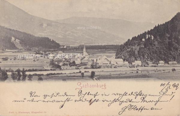 1899 - Sachsenburg, Ortsansicht