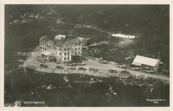 um 1935 - Luftbildaufnahme vom Glocknerhaus