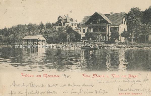 um 1905 - Villa Morak und Villa am Hügel
