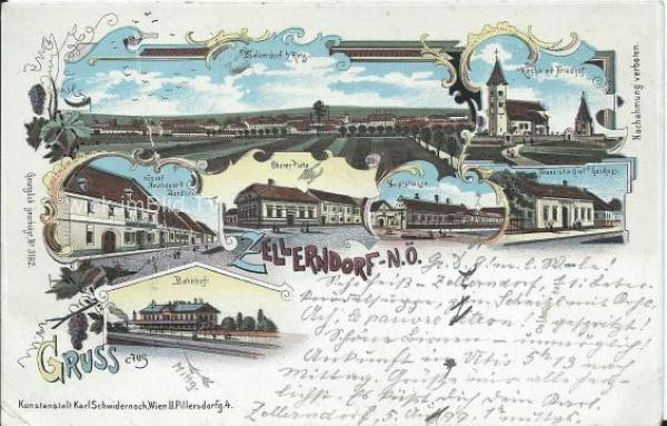 1898 - Gruss aus Zellerndorf