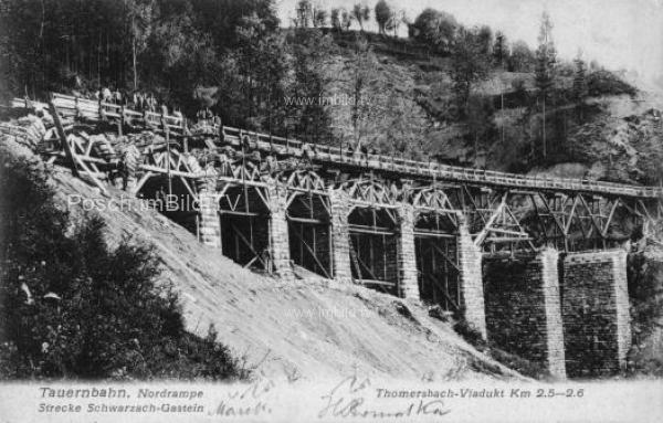 1903 - Tauernbahn Nordrampe, km. 2,5-2,6 
