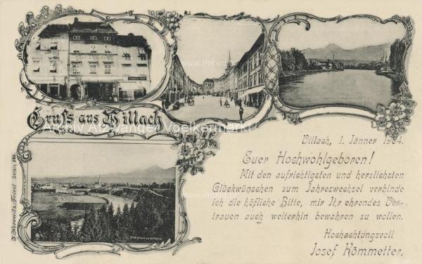 1904 - Villach, Haus von Josef Kömmetter