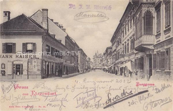 1905 - Klagenfurt Burggasse