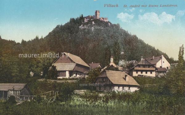1910 - St. Andrä Richtung Ruine