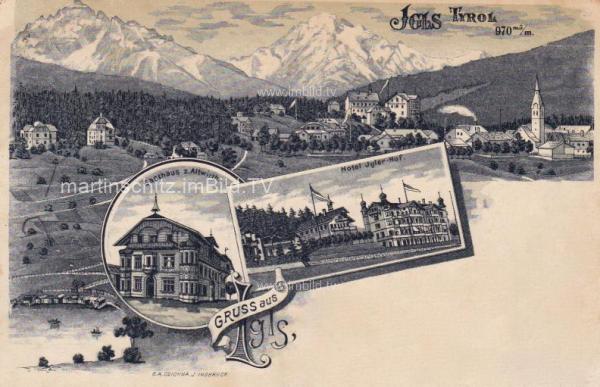 1898 - 3 Bild Litho Karte - Igls