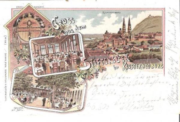 1897 - Gruss aus dem Stiftskeller in Klosterneunurg
