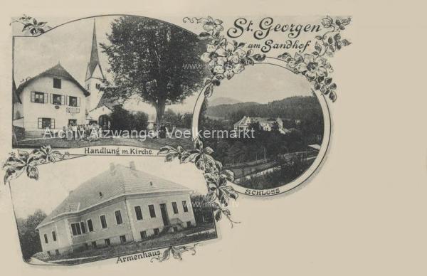 1907 - St. Georgen am Sandhof 3 Bild Karte 