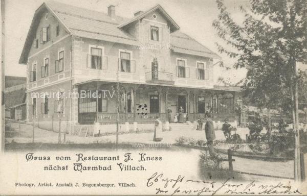 1901 - Restaurant Kness nächst Warmbad