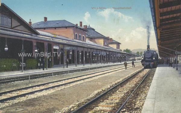 1911 - Südbahnhof in Villach (heute Hauptbahnhof)