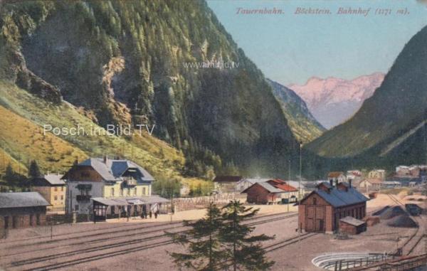 1923 - Tauernbahn Nordrampe, Bahnhof Böckstein