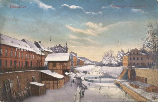1913 - Eislaufen am Lendkanal