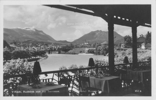 1939 - Ausblick von der Terrasse Hotel Mosser