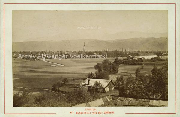 um 1890 - Klagenfurt von der Zigguln - KAB