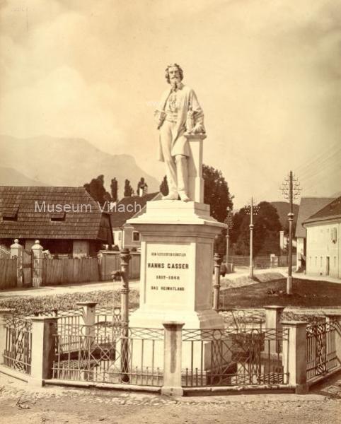 um 1875 - Das Denkmal am Hans Gasser Platz